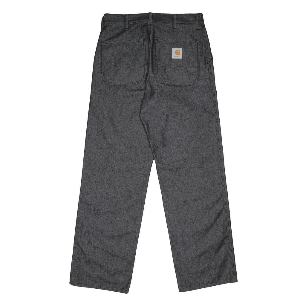 CARHARTT Mens Relaxed Black Denim Jeans W32 L32 Durable Cotton Blend Zip Closure
