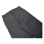 CARHARTT Mens Relaxed Black Denim Jeans W32 L32 Durable Cotton Blend Zip Closure