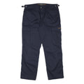 TEDDYS Mens Regular Navy Blue Cotton Blend Zip Cargo Trousers W36 L30 Casual