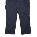 TEDDYS Mens Regular Navy Blue Cotton Blend Zip Cargo Trousers W36 L30 Casual