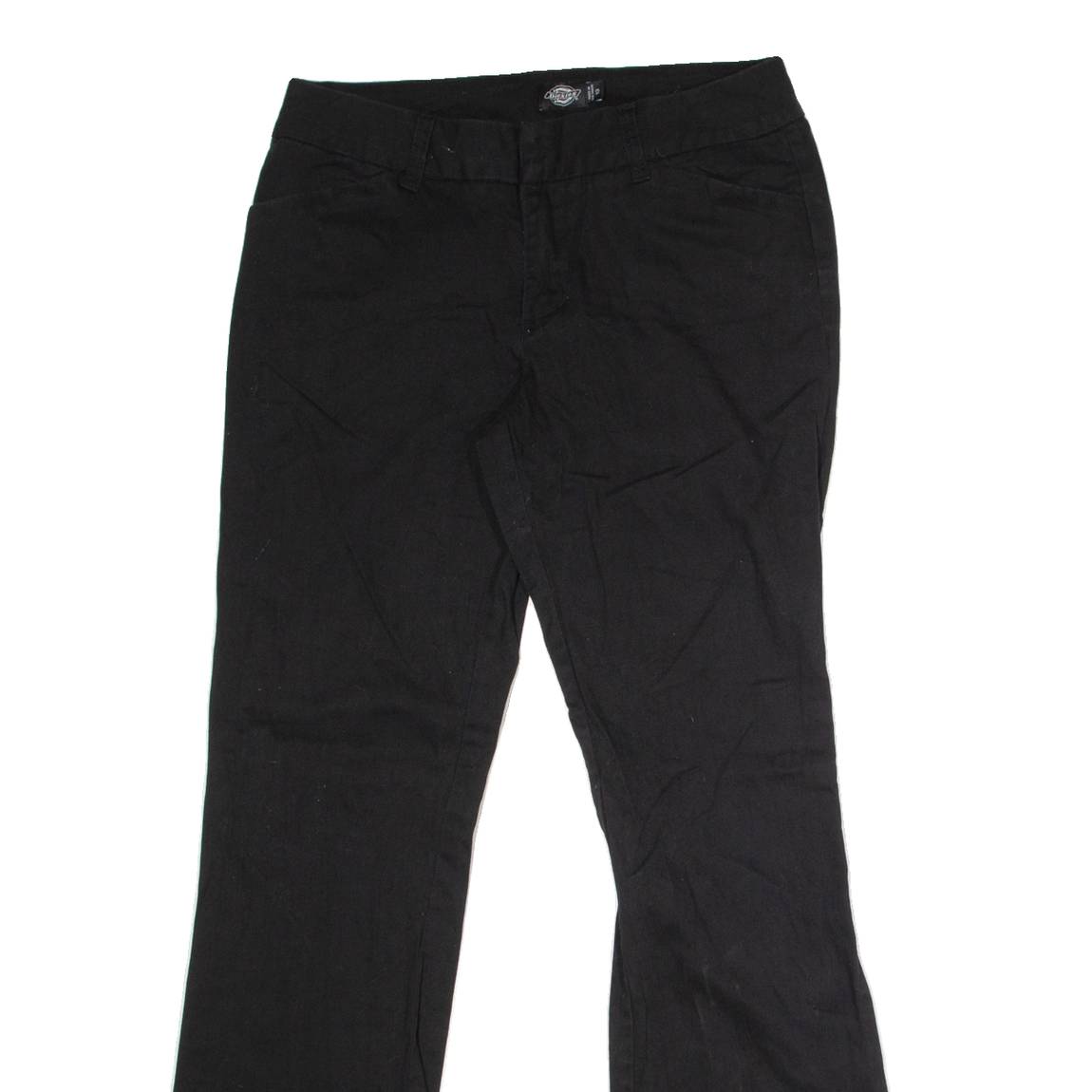 DICKIES Workwear Womens Trousers Black Regular Flared W30 L32