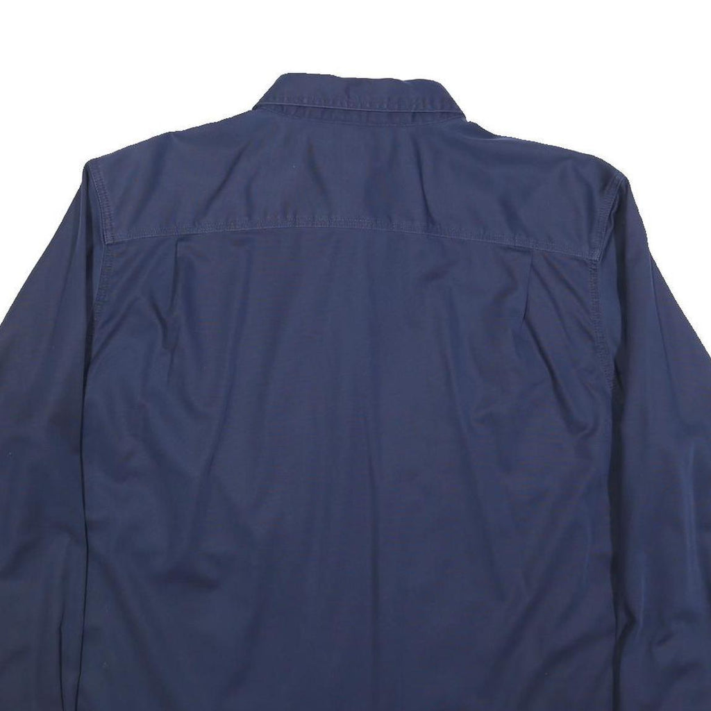 CARHARTT Mens Navy Blue Work Shirt 2XL Cotton Blend Durable Button-Down