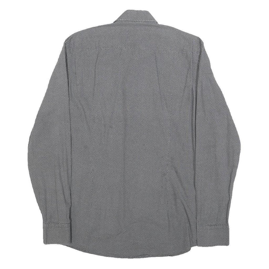 BOSS HUGO BOSS Mens Black Slim Shirt M Stylish Patterned Formal Wear