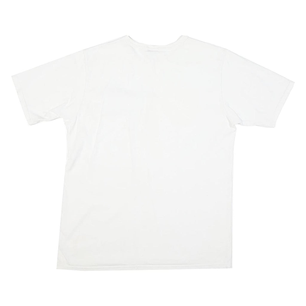 CHAMPION Mens White Cotton Blend Graphic T-Shirt L Short Sleeve Crew Neck