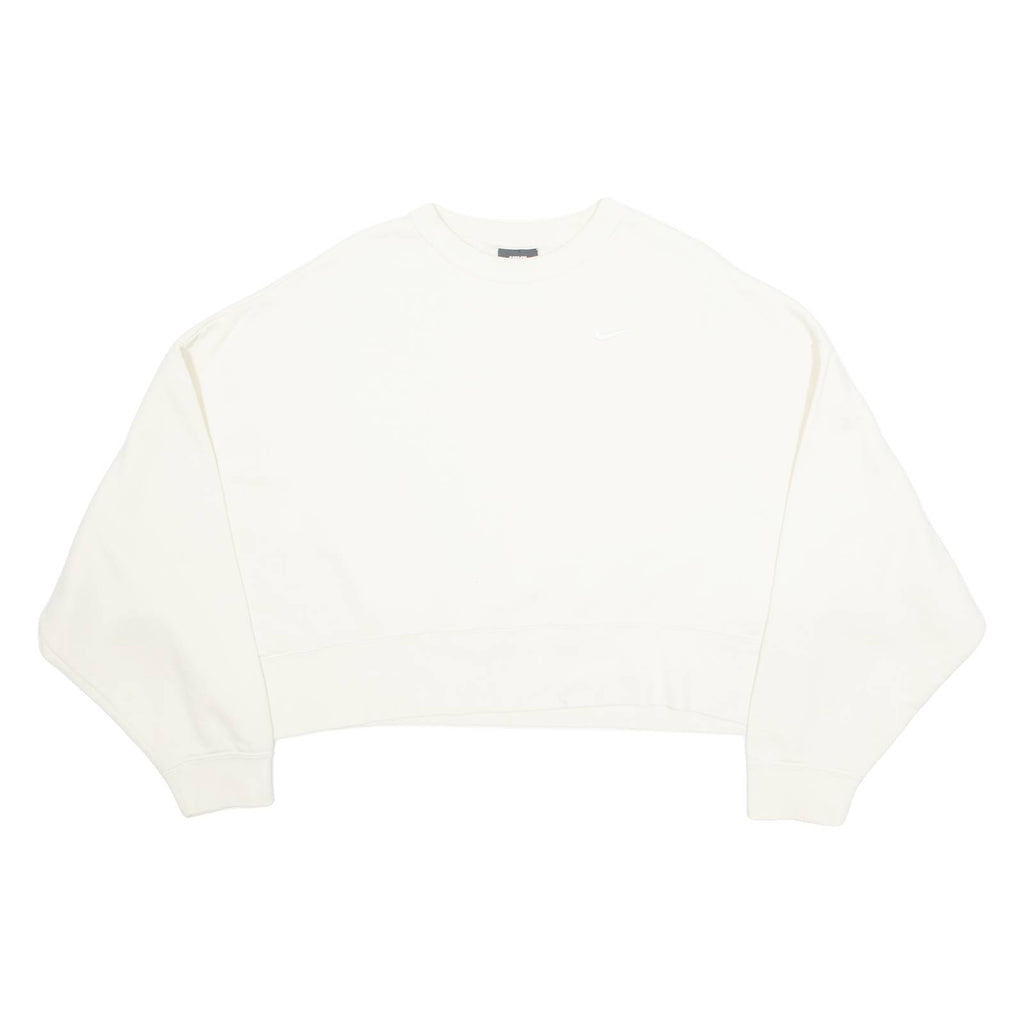 NIKE Cropped Womens Sweatshirt Cream L