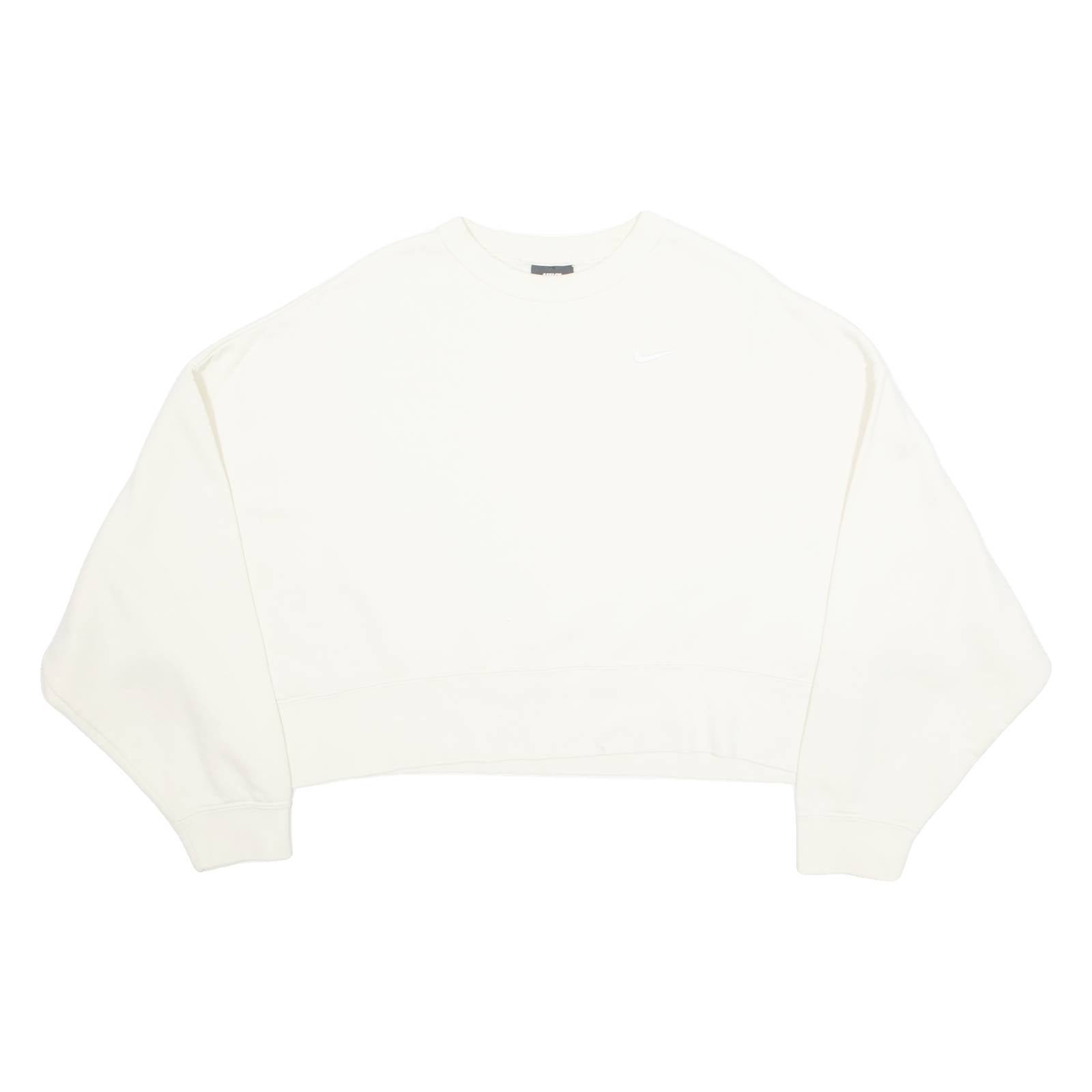 NIKE Cropped Womens Sweatshirt Cream L