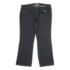 DICKIES Womens Jeans Blue Relaxed Straight Denim Dark W36 L28 Zip Closure