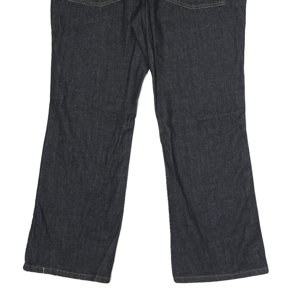 DICKIES Womens Jeans Blue Relaxed Straight Denim Dark W36 L28 Zip Closure