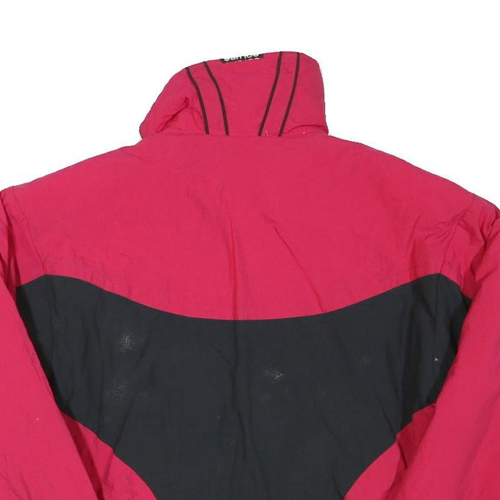 SUNICE Womens Pink & Black Zip Jacket S Polyester Blend Colourblock Sportswear