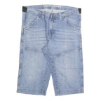 MAURO HERRINI Mens Cotton Blend Blue Casual Denim Shorts XL W38 Stylish