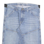 MAURO HERRINI Mens Cotton Blend Blue Casual Denim Shorts XL W38 Stylish