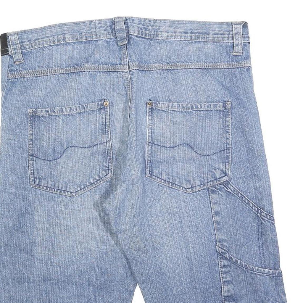 MAURO HERRINI Mens Cotton Blend Blue Casual Denim Shorts XL W38 Stylish