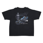 ANVIL Womens Black Danica Patrick Graphic T-Shirt 2XL Short Sleeve Crew Neck