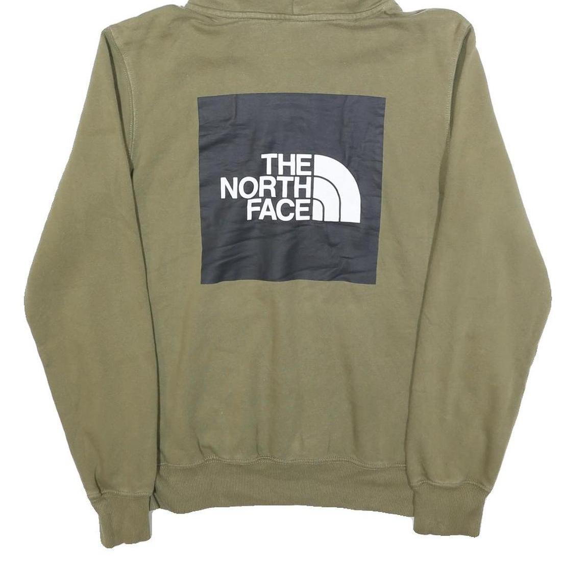 THE NORTH FACE Mens Green Hoodie S Cotton Blend Pullover Casual Wear