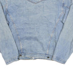 DAVID Mens Blue Denim Jacket L Cotton Blend Classic Button Closure Casual