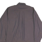 NAUTICA Mens Grey Button-Down Shirt L Cotton Blend Long Sleeve Casual Smart