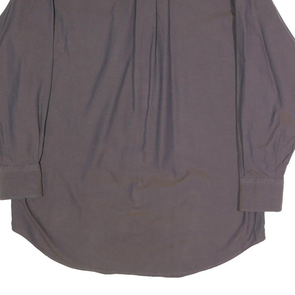 NAUTICA Mens Grey Button-Down Shirt L Cotton Blend Long Sleeve Casual Smart