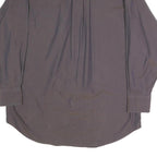 NAUTICA Mens Grey Button-Down Shirt L Cotton Blend Long Sleeve Casual Smart