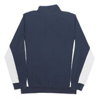 LOTTO Mens Navy Blue & White Jacket L Synthetic Zip Casual Sportswear