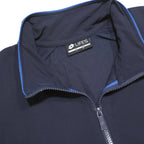 LOTTO Mens Navy Blue & White Jacket L Synthetic Zip Casual Sportswear