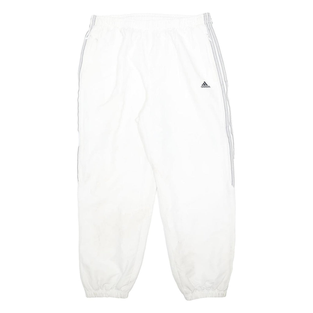 ADIDAS Mens Joggers White Slim Tapered 2XL W36 L29 Athletic Casual Sportswear