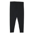 Womens Black Joggers L W32 L27 Cotton Blend Slim Tapered Casual Fitness Bottoms