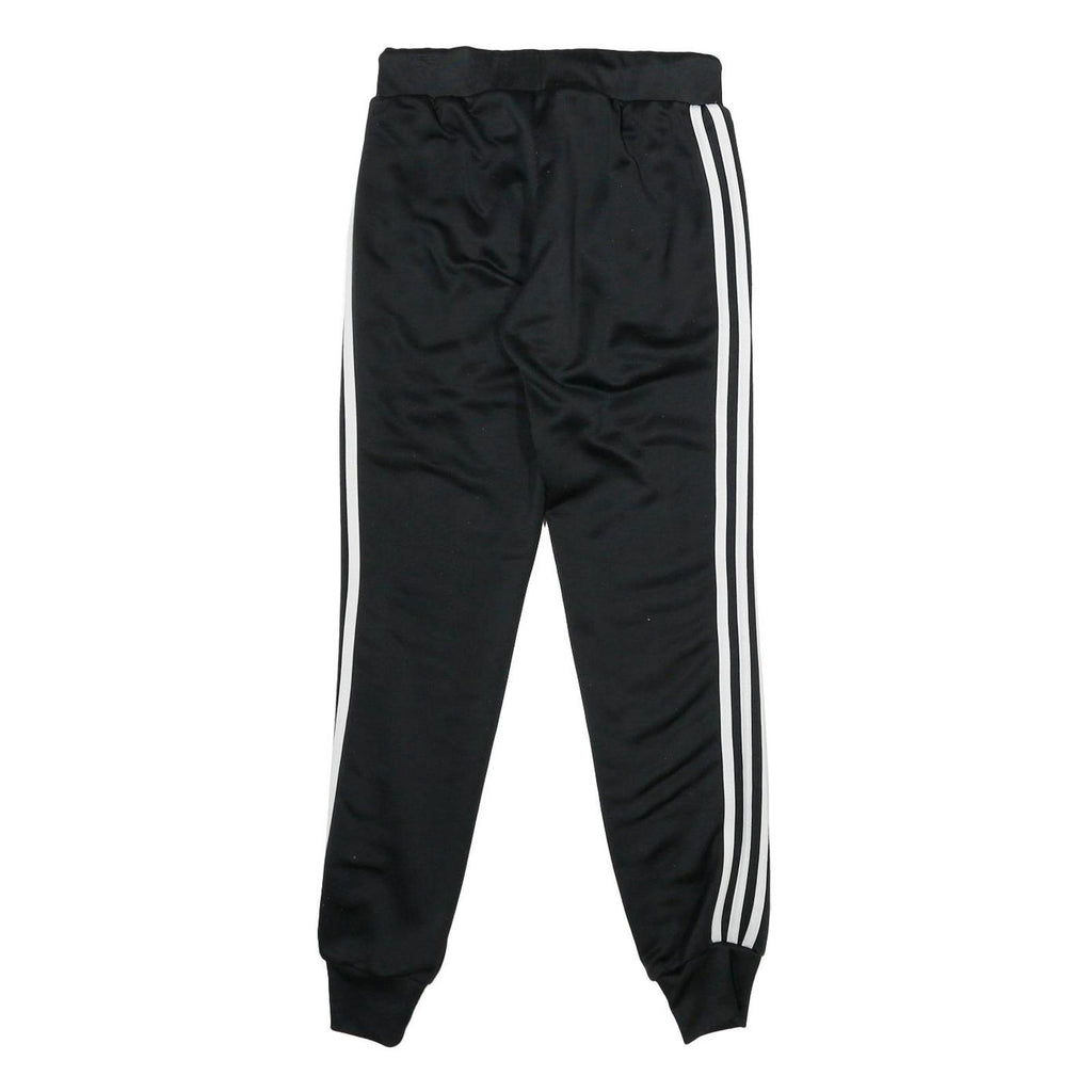 ADIDAS Womens Joggers Black & White Slim Tapered UK 6 W24 L29 Sportswear