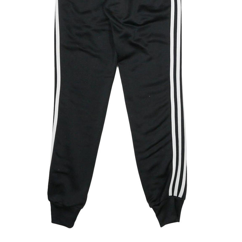 ADIDAS Womens Joggers Black & White Slim Tapered UK 6 W24 L29 Sportswear