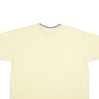 SLAZENGER Mens Cream & Grey T-Shirt 4XL Short Sleeve Crew Neck Cotton Casual