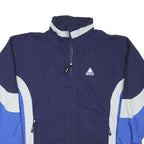 ODLO Mens Navy Blue & Light Blue Zip Jacket L Polyester Blend Colourblock