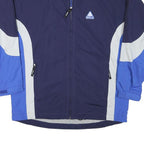 ODLO Mens Navy Blue & Light Blue Zip Jacket L Polyester Blend Colourblock