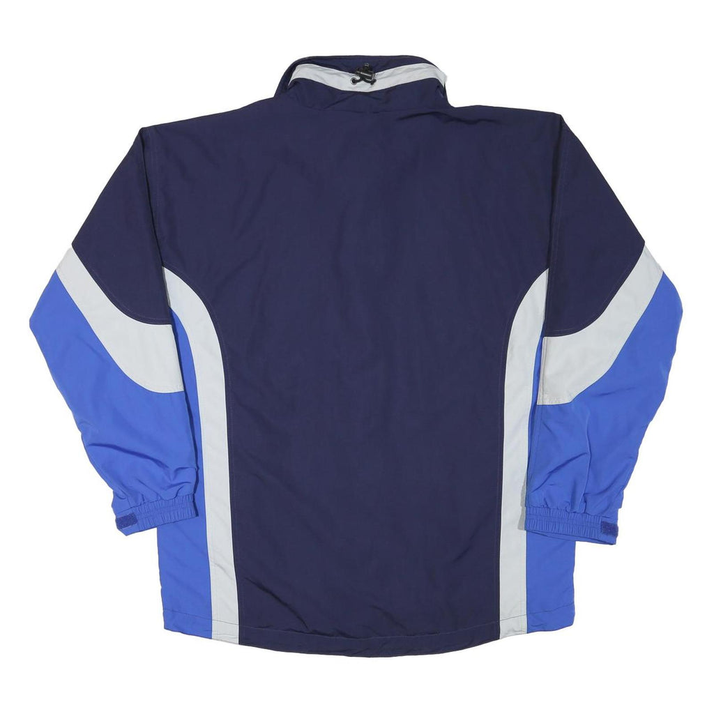 ODLO Mens Navy Blue & Light Blue Zip Jacket L Polyester Blend Colourblock