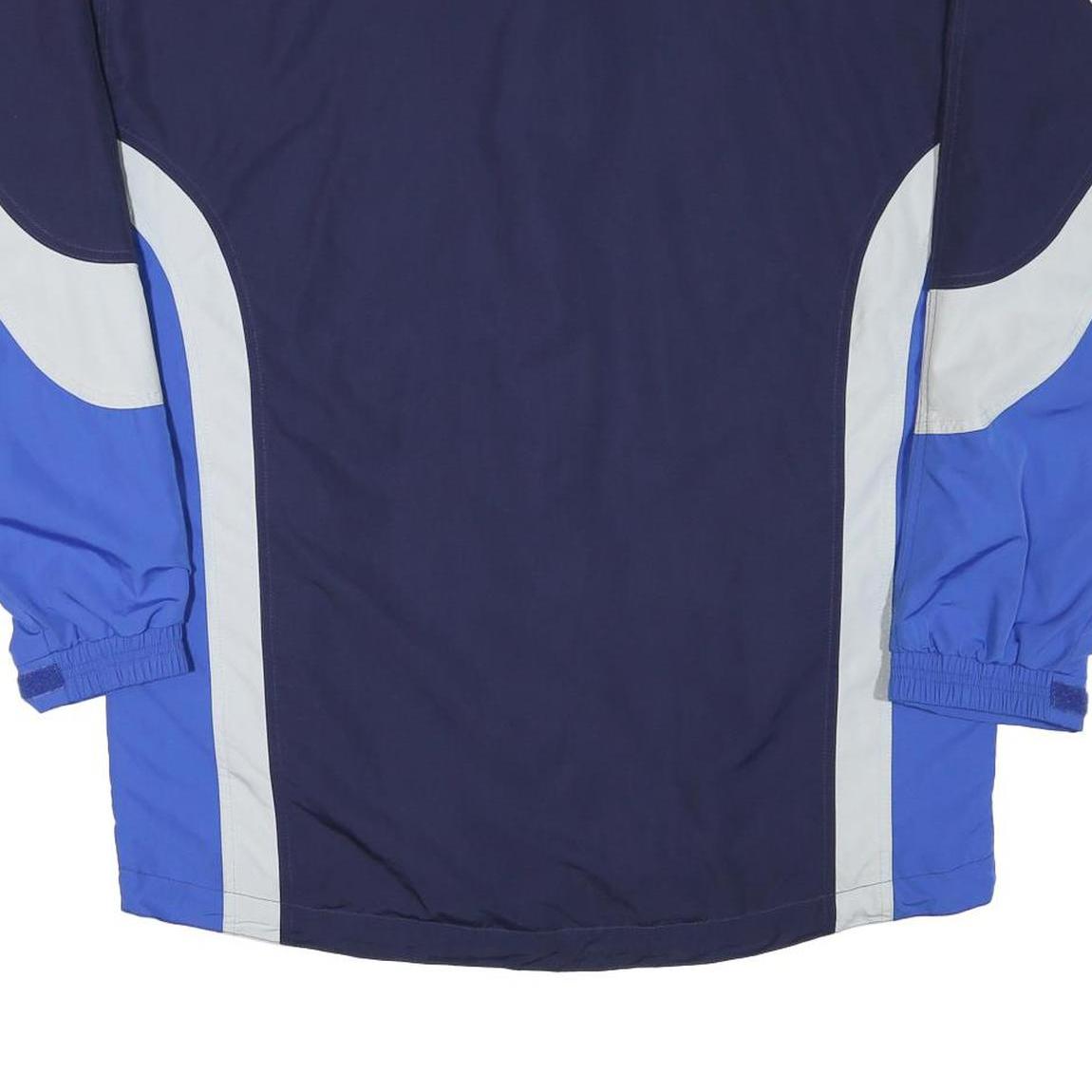 ODLO Mens Navy Blue & Light Blue Zip Jacket L Polyester Blend Colourblock
