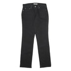LEVI'S 505 Womens Jeans Black Regular Straight Denim Raw W27 L32 Classic Fit