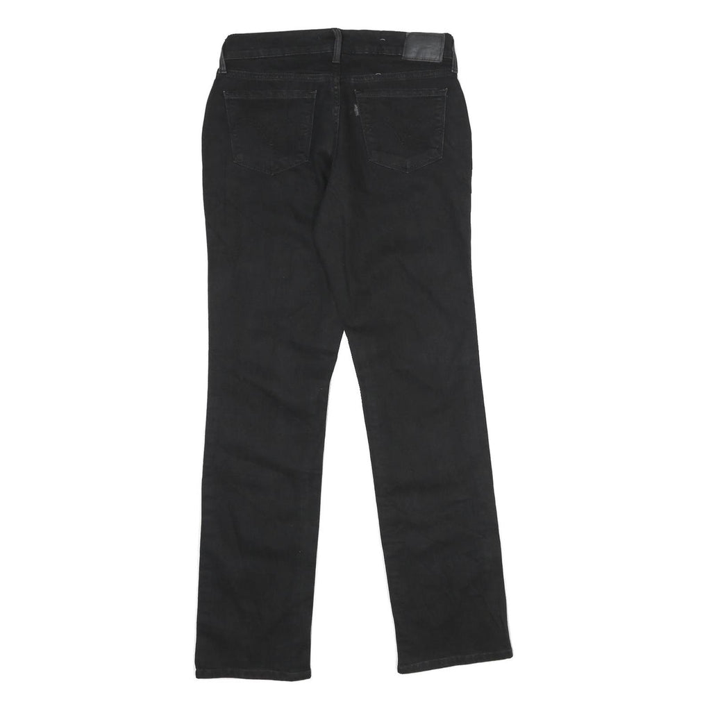 LEVI'S 505 Womens Jeans Black Regular Straight Denim Raw W27 L32 Classic Fit