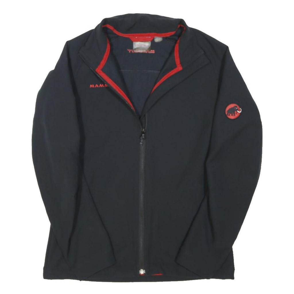 MAMMUT Womens Black Jacket S Polyester Blend Zip Outdoor Performance
