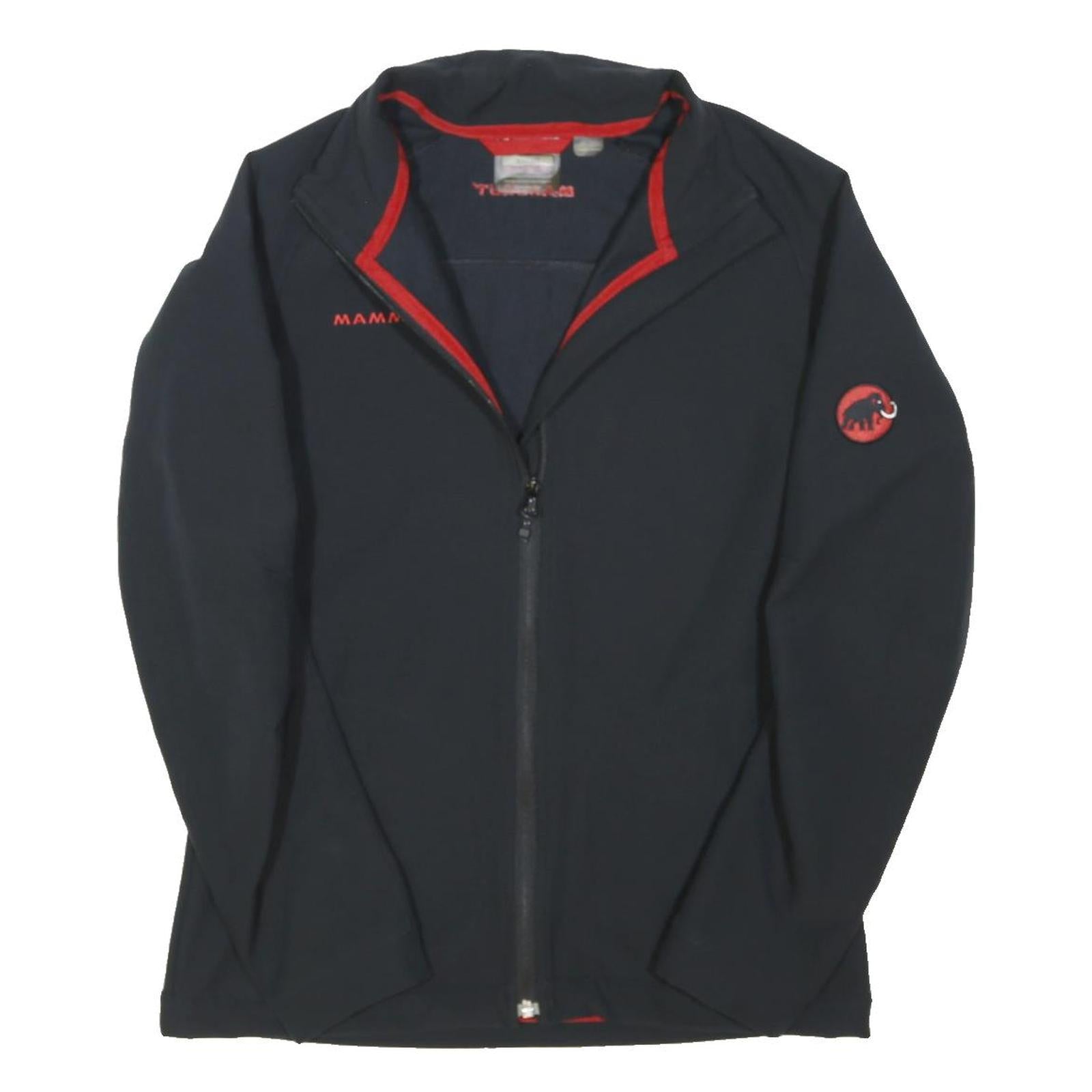 MAMMUT Womens Black Jacket S Polyester Blend Zip Outdoor Performance