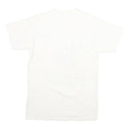 Mens White University Oregon Graphic T-Shirt S Short Sleeve Crew Neck Cartoon