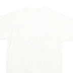 Mens White University Oregon Graphic T-Shirt S Short Sleeve Crew Neck Cartoon