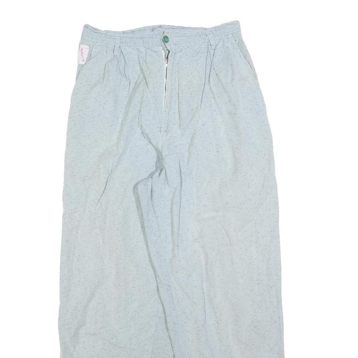 SCOOTER Womens Regular Fit Pale Grey Polyester Blend Zip Trousers W26 L27