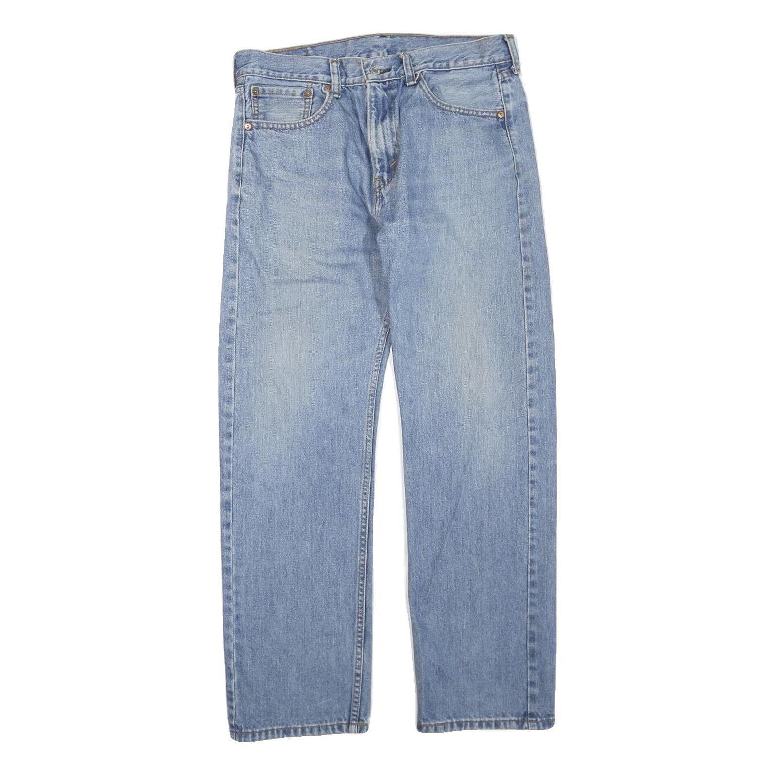 LEVI'S 505 Womens Jeans Blue Regular Straight Denim Medium W32 L30 Classic Fit