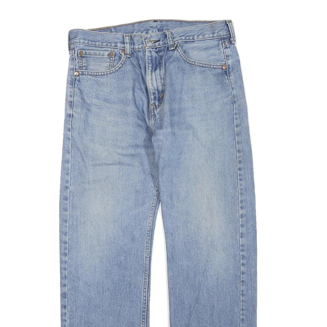 LEVI'S 505 Womens Jeans Blue Regular Straight Denim Medium W32 L30 Classic Fit