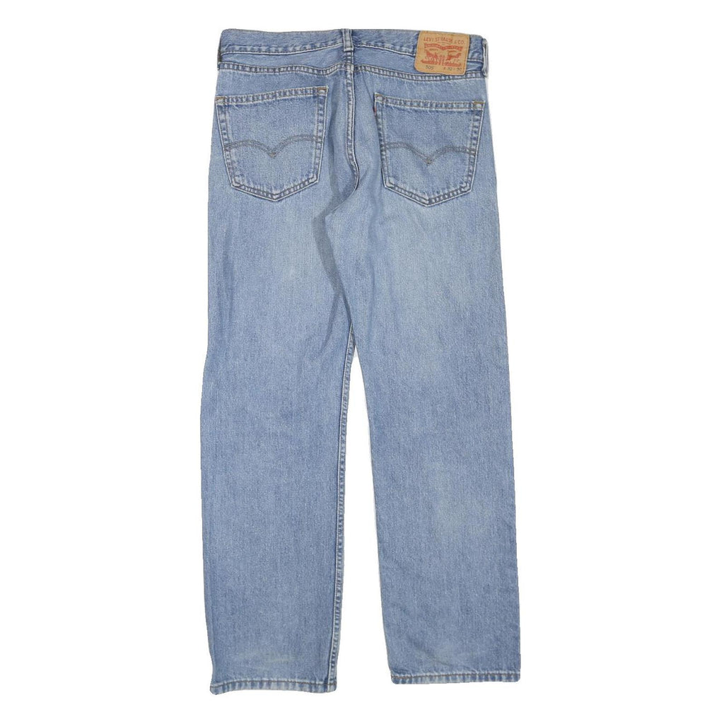 LEVI'S 505 Womens Jeans Blue Regular Straight Denim Medium W32 L30 Classic Fit