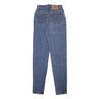 LEVI'S 512 Womens Slim Blue Denim Medium Wash Jeans W24 L32 Classic Cotton Zip