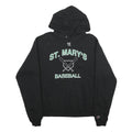 CHAMPION Mens Black St. Mary's Baseball Pullover Hoodie M Cotton Blend