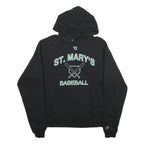 CHAMPION Mens Black St. Mary's Baseball Pullover Hoodie M Cotton Blend