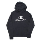 CHAMPION Womens Black Hoodie S
