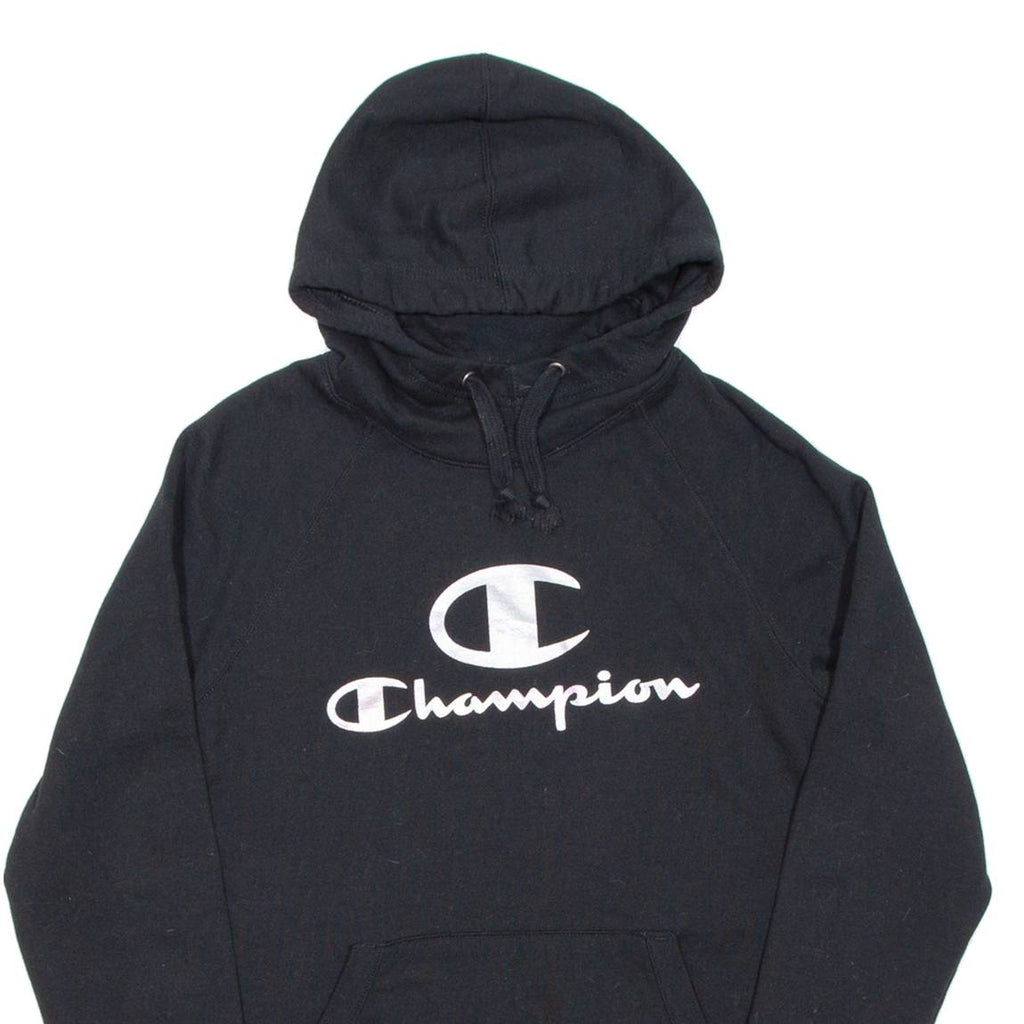 CHAMPION Womens Black Hoodie S