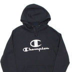 CHAMPION Womens Black Hoodie S