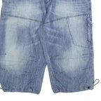 TIMEZONE Mens Denim Blue Casual Shorts 2XL W40 Cotton Blend Drawstring